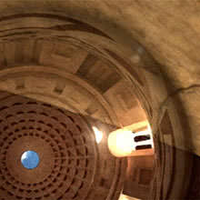 Raindrop on the floor of the Pantheon