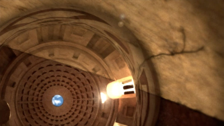 Raindrop on the floor of the Pantheon